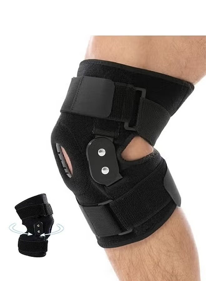 Arabest Women and Men Decompression Knee Brace, Adjustable Support for Knee Pain for Pain Relief Meniscus Tear Running Workout (Black) - Image 1